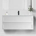 Hampton Shaker 1200mm Matte White Wall Hung All Drawer Vanity - RJ Bathroom