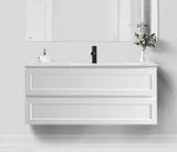 Hampton Shaker 750mm Matte White Wall Hung With All Drawer Vanity