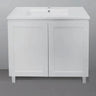 Hampton Shaker Matte White 600mm Two Doors Freestanding Vanity - RJ Bathroom