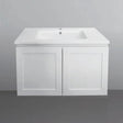 Hampton Shaker 900mm Matte White Wall Hung Two Doors Vanity