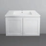 Hampton Shaker Wall Hung Two Doors 750mm Vanity Matte White - RJ Bathroom
