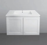 Hampton Shaker Slim Narrow Compact 750mm Wall Hung Vanity