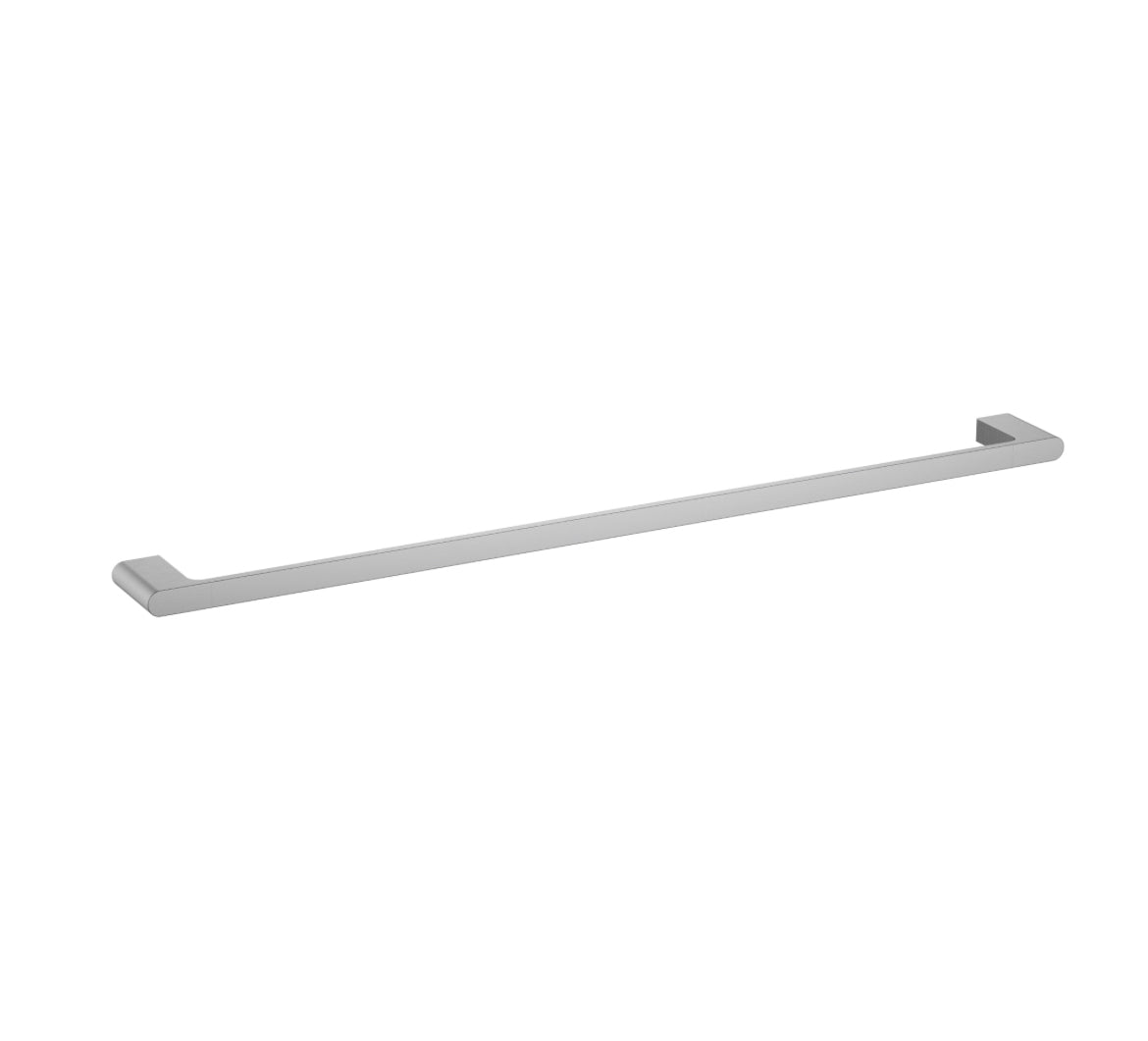 Cora Single Towel Rail 800mm Brushed Nickel