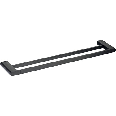 Cora Double Towel Rail 800mm Matte Black