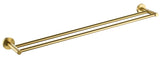 Otus Double Towel Rail 750mm Brushed Gold