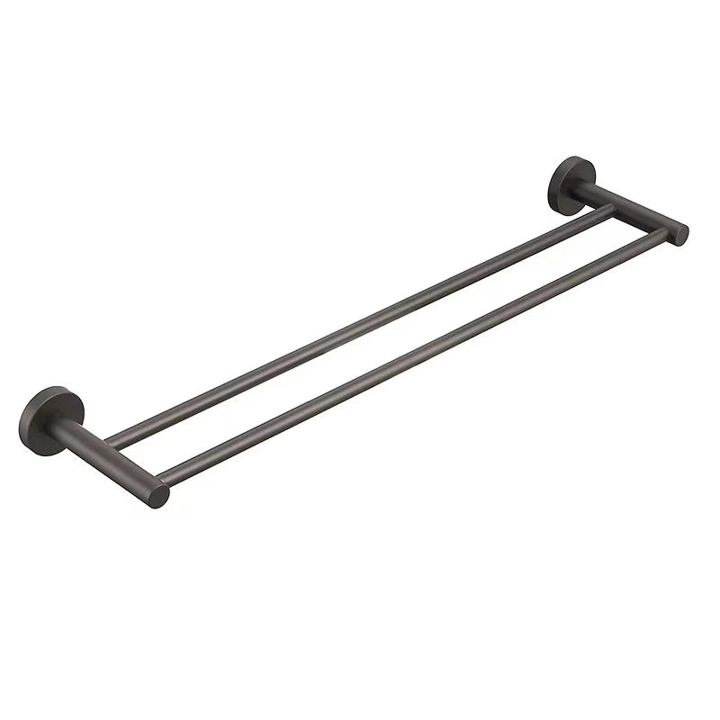 Otus Double Towel Rail 750mm Gun Metal