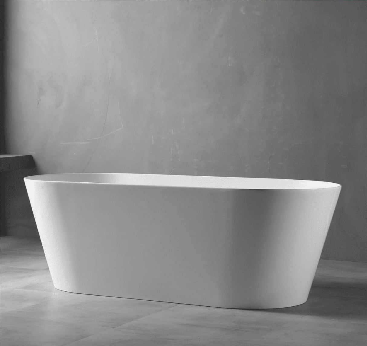 Iseo Ultra Slim Oval/Pill Freestanding Bathtub - 1300/1400/1500/1600/1700mm