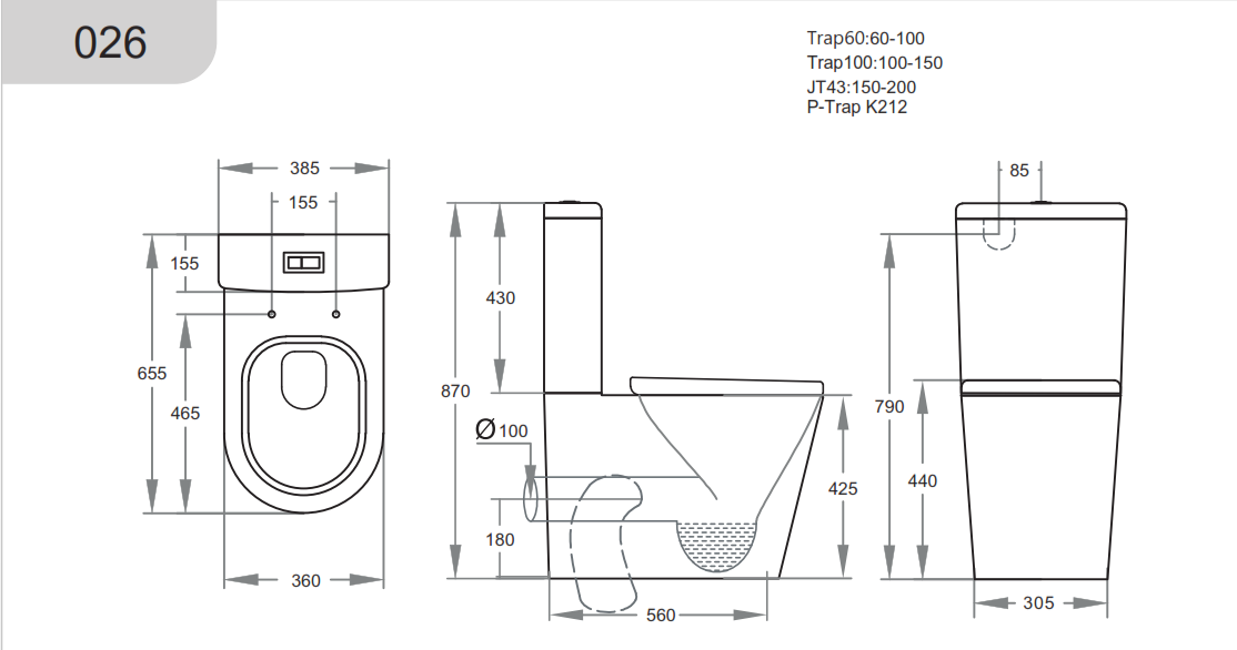Vivi Tornado Easy Height Back To Wall Ceramic Toilet Suite Brushed Gun Metal Press Button