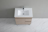 Timber Wood Grain Stella Oak 750mm PVC Waterproof Freestanding Vanity