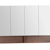 Timber Look Ridgewood Walnut Mocha Oak 1500mm Mirror Shaving Cabinet