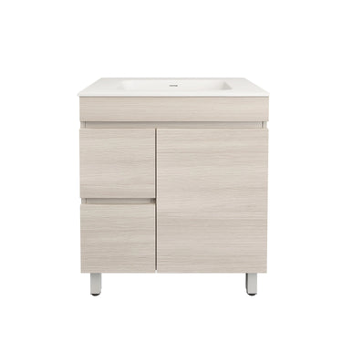 Timber Look Ensuite Slimline Coastal Oak Camden 750mm Freestanding Vanity