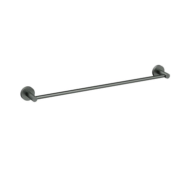 Otus Gun Metal Slimline Single Towel Rail 600mm - Stainless Steel