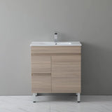 Timber Wood Grain Stella Oak 750mm PVC Waterproof Freestanding Vanity