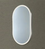 Gun Metal LED Mirror Olivia Oval Pill Framed Anti-Fog Bathroom 450x900 | 600x1000mm