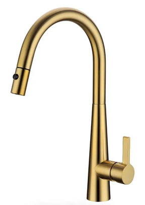 Otus Kitchen Sink and Laundry Lux Pull-Out Mixer Brushed Gold