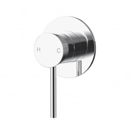 Otus Slimline Shower Bath Wall Mixer Chrome - PLC3001SS-TK-CH - RJ Bathroom