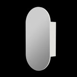 Ovia Pill/Oval Shaped Shaving Cabinet Matte White 900x450mm