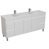 Polar 1800mm Single/Double Bowl Freestanding PVC Waterproof Bathroom Vanity with Stone Top