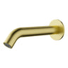 Otus Brushed Gold Slimline Bath Spout 220mm - Stainless Steel