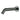 Otus Gun Metal Slimline Bath Spout 182mm - Stainless Steel
