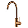 Otus Brushed Copper Slimline Sink Mixer - Stainless Steel