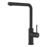 Otus Matte Black Slimline Pull-Out Sink Mixer - Stainless Steel