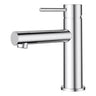Otus Chrome Slimline Basin Mixer Straight Spout - Stainless Steel