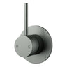 Otus Gun Metal Slimline Shower Bath Wall Mixer Lever Up - Stainless Steel
