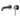 Otus Gun Metal Slimline Wall Basin Mixer Set Separate Back Plate - Stainless Steel