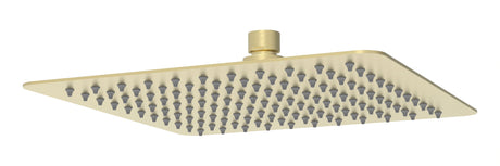 Nova Square Stainless Steel Rain Shower Head 250mm Brushed Gold