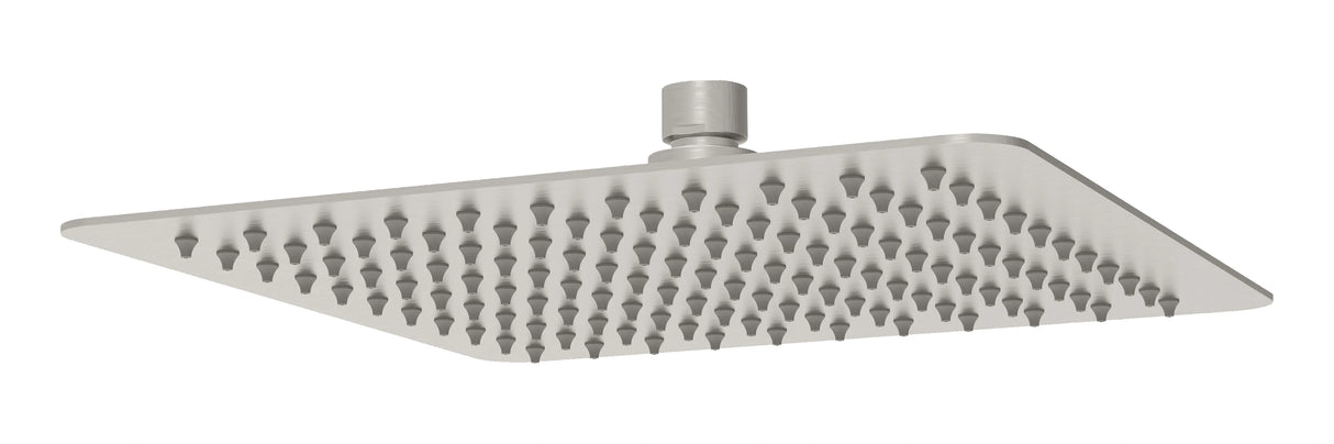 Nova Square Stainless Steel Rain Shower Head 250mm Brushed Nickel