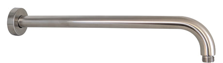 Round Horizontal Shower Arm 400mm Brushed Nickel