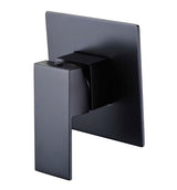 Rosa Square Wall Mixer Shower Bath Mixer Matte Black - PSS3001SB-B