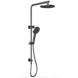 Cora Gun Metal Grey Grey Multi-Function Shower Rail Set