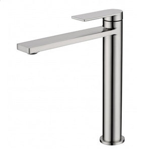 Ruki High Rise Basin Mixer Brushed Nickel - RJ Bathroom