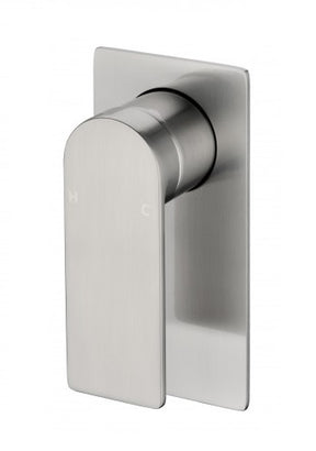 Ruki Wall Mixer Shower Bath Mixer Brushed Nickel - RJ Bathroom