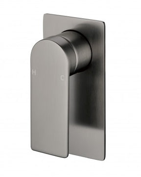 Ruki Wall Mixer Shower Bath Mixer Brushed Gun Metal - PBS3001-GM - RJ Bathroom