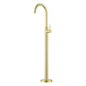 Otus Brushed Gold Slimline Freestanding Bath Mixer - Stainless Steel
