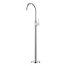 Otus Chrome Slimline Freestanding Bath Mixer - Stainless Steel