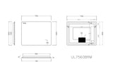 Jasper Rectangular Frameless Anti-Fog Backlit Bathroom LED Mirror 900x750mm