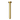 Round Vertical Shower Arm 300mm Brushed Gold