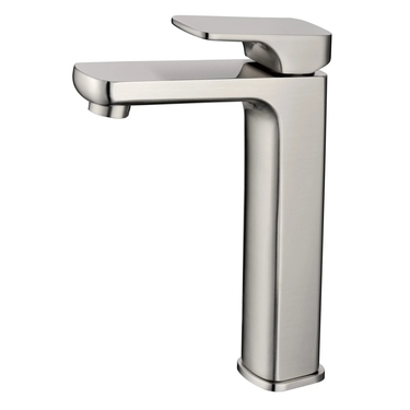 Eden Soft Square High Rise Basin Mixer Brushed Nickel