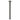Round Vertical Shower Arm 300mm Brushed Nickel