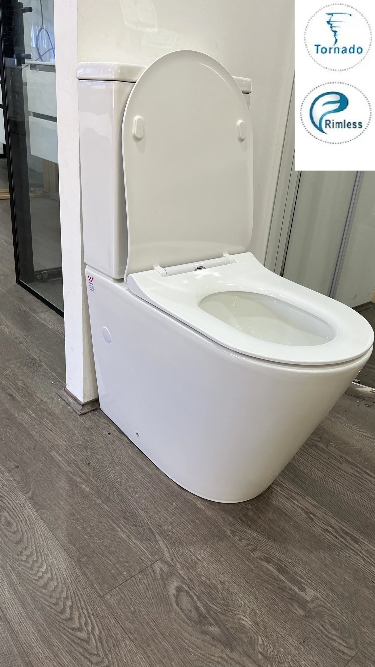 VortexJet Tornado Rimless High End Back To Wall Ceramic Toilet Suite