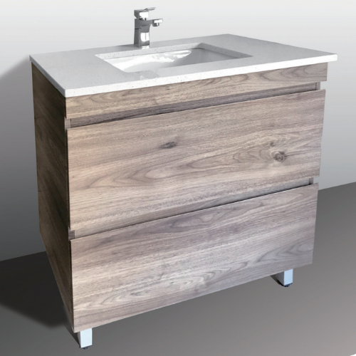 Timbalux TimberLux Walnut All Drawer 600/750/900/1200mm Water proof Freestandin ...