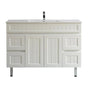 Acacia Hampton Shaker 1200mm Matte White PVC Waterproof Vanity - RJ Bathroom