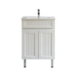 Acacia Hampton Shaker 600mm Matte White PVC Waterproof Vanity - RJ Bathroom