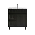 Acacia Hampton Shaker 750mm Matte Black PVC Waterproof Vanity - RJ Bathroom