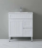 Acacia Hampton Shaker 750mm Matte White PVC Waterproof Vanity - RJ Bathroom