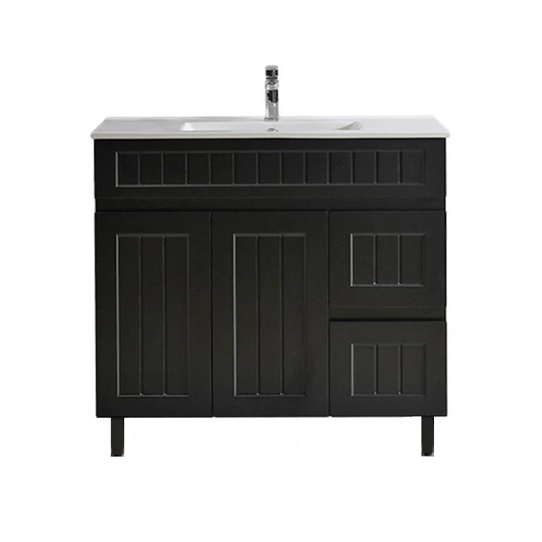 Acacia Hampton Shaker 900mm Matte Black Waterproof Vanity - RJ Bathroom